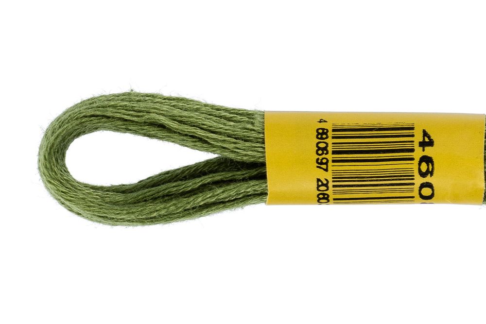 Мулине ПНК им.Кирова цв.4608 болотный, Россия, 24 мотка по 8 метров