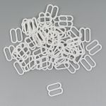 Рамки-регуляторы для бюстгальтера пластик 12.0 мм, 50 шт, белый