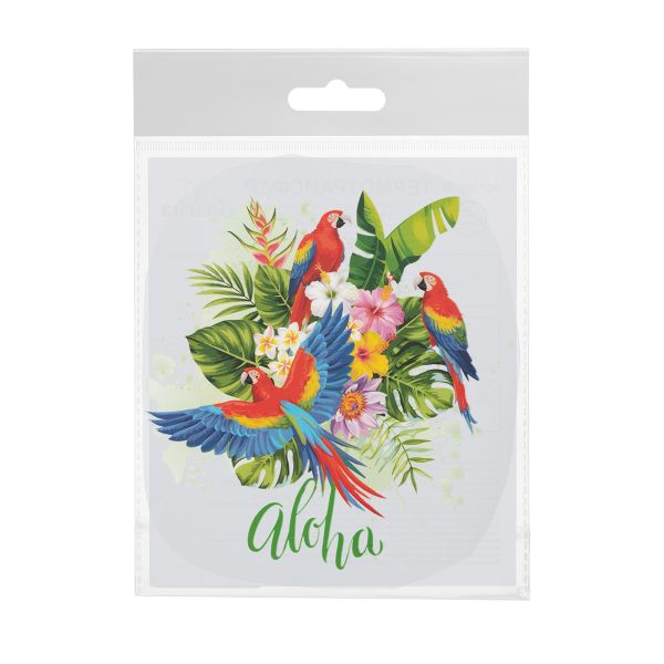 Термотрансфер, 1 шт, М-027 aloha 14x13 см, Gamma M №01