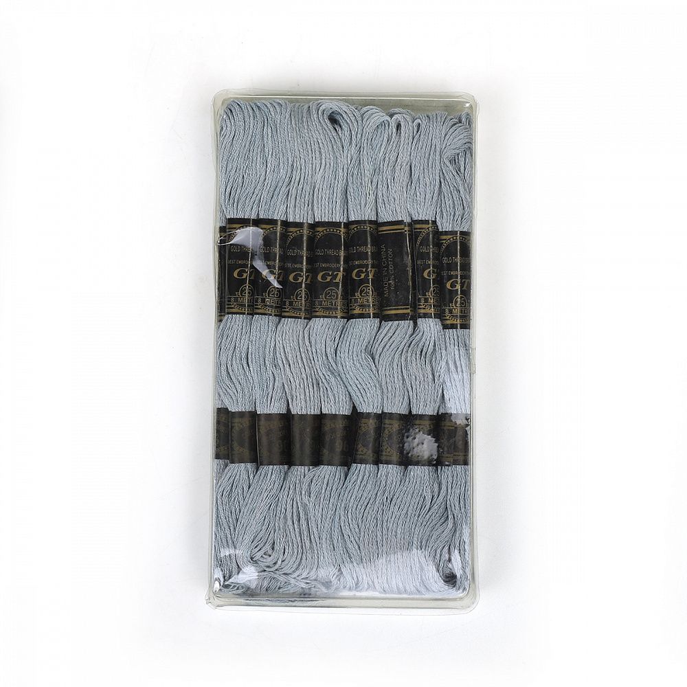 Мулине Ideal, цв.968 серый, 24 мотка по 8 метров