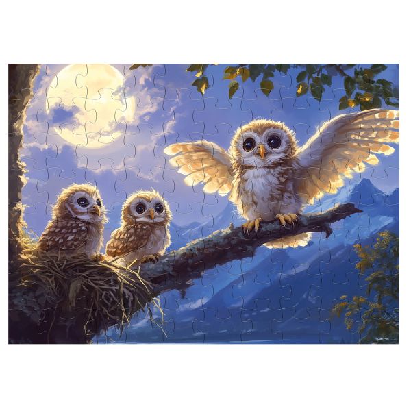 Пазл 80 элементов, PZL-80/16 Совята учатся летать, Фрея