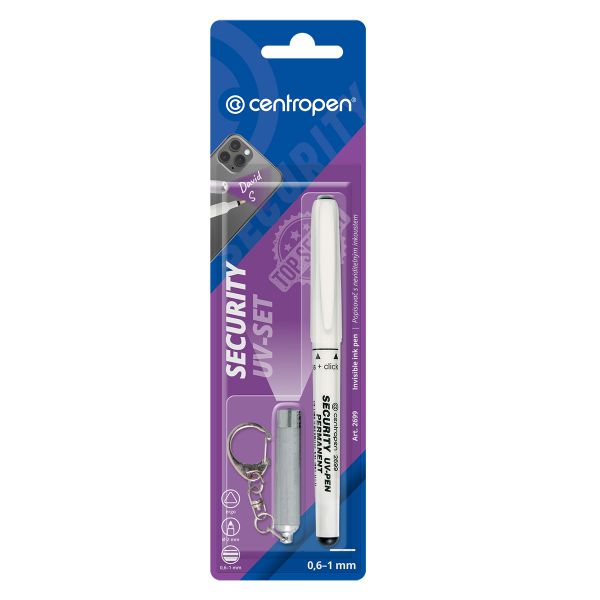 Маркер Securite UV-SET 1 мм, перо круглое, Centropen 2699/1