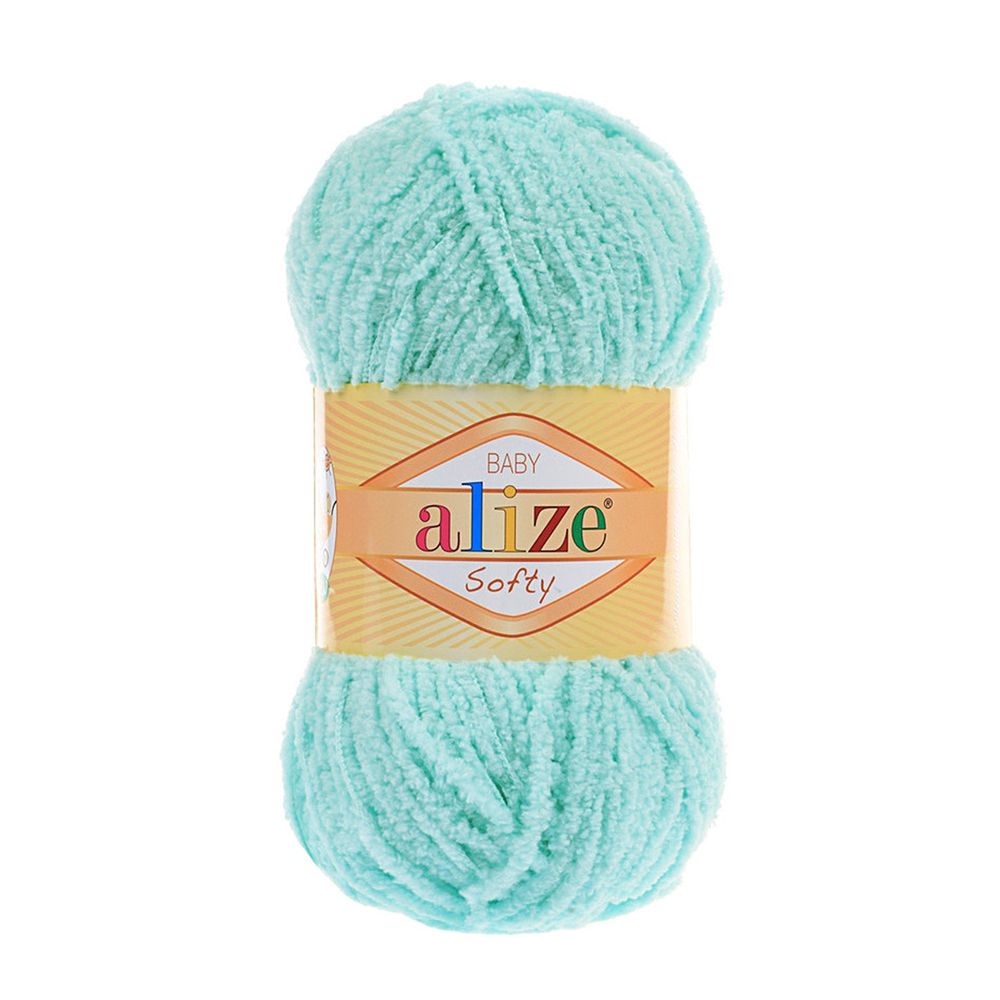 Пряжа Alize (Ализе) Softy / уп.5 мот. по 50 г, 115м, 669 светлая бирюза A
