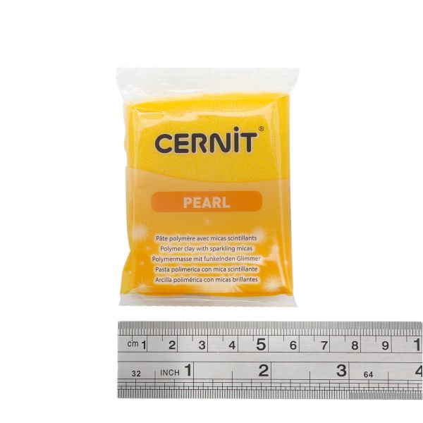 Полимерная глина запекаемая Cernit Pearl 56 гр (700 желтый), CE0860056