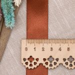 Лента атласная 1-сторонняя 25.0 мм / 22.86±1 метров, 074 медно-коричневый, Globus