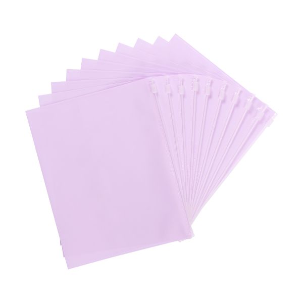 Папка-конверт на ZIP-молнии A5+ 180 мкм диагональ, 10 шт, лиловый EC211040017, Expert Complete EC211040017