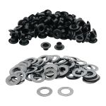 Люверсы металл ⌀_6.0 мм (внутр.), №4, сталь, оксид, 100 шт, New Star