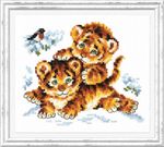 Набор для вышивания нитками Чудесная игла, Безмятежное детство, 14х12 см