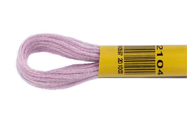 Мулине ПНК им.Кирова цв.2104 бл-сиреневый, Россия, 24 мотка по 8 метров