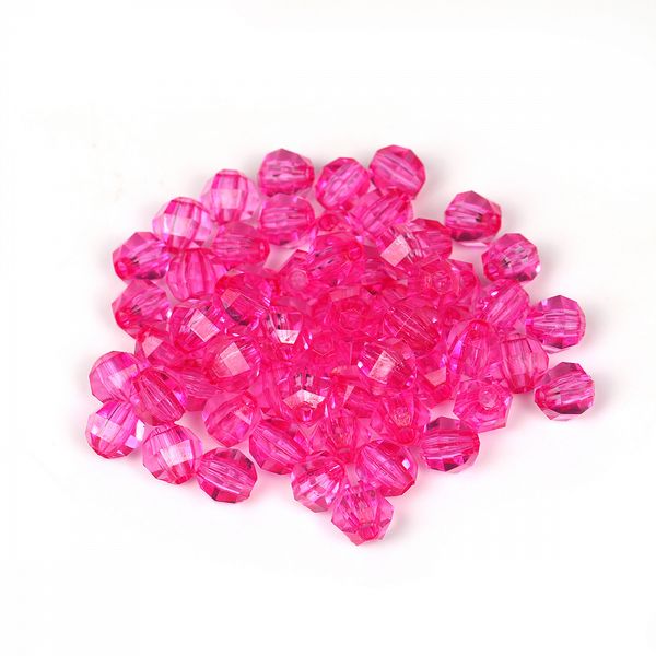 Бусины акрил ⌀10 мм, MG.3244-26 цв.26 розовый уп.500 г, Magic4Hobby