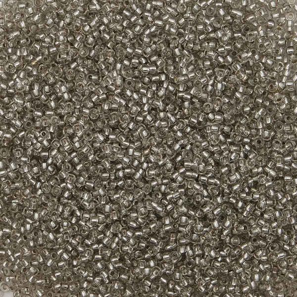 Бисер Preciosa прозрачный с серебр.центром 10/0 (2.3 мм), круг.отв., 50г, (78241)