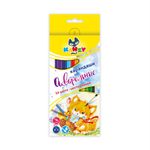 Карандаш акварельный в наборе заточенный 4х24 цв, Kanzy WCP-2024