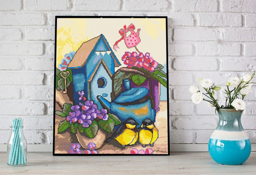 Алмазная (кристальная) мозаика Фрея, Уютный уголок, 40х50 см