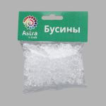 Бусины акрил ⌀10 мм, прозрач. в цвете, граненый куб, 50 г, Astra&Craft (MG.3245-17 прозрачный)