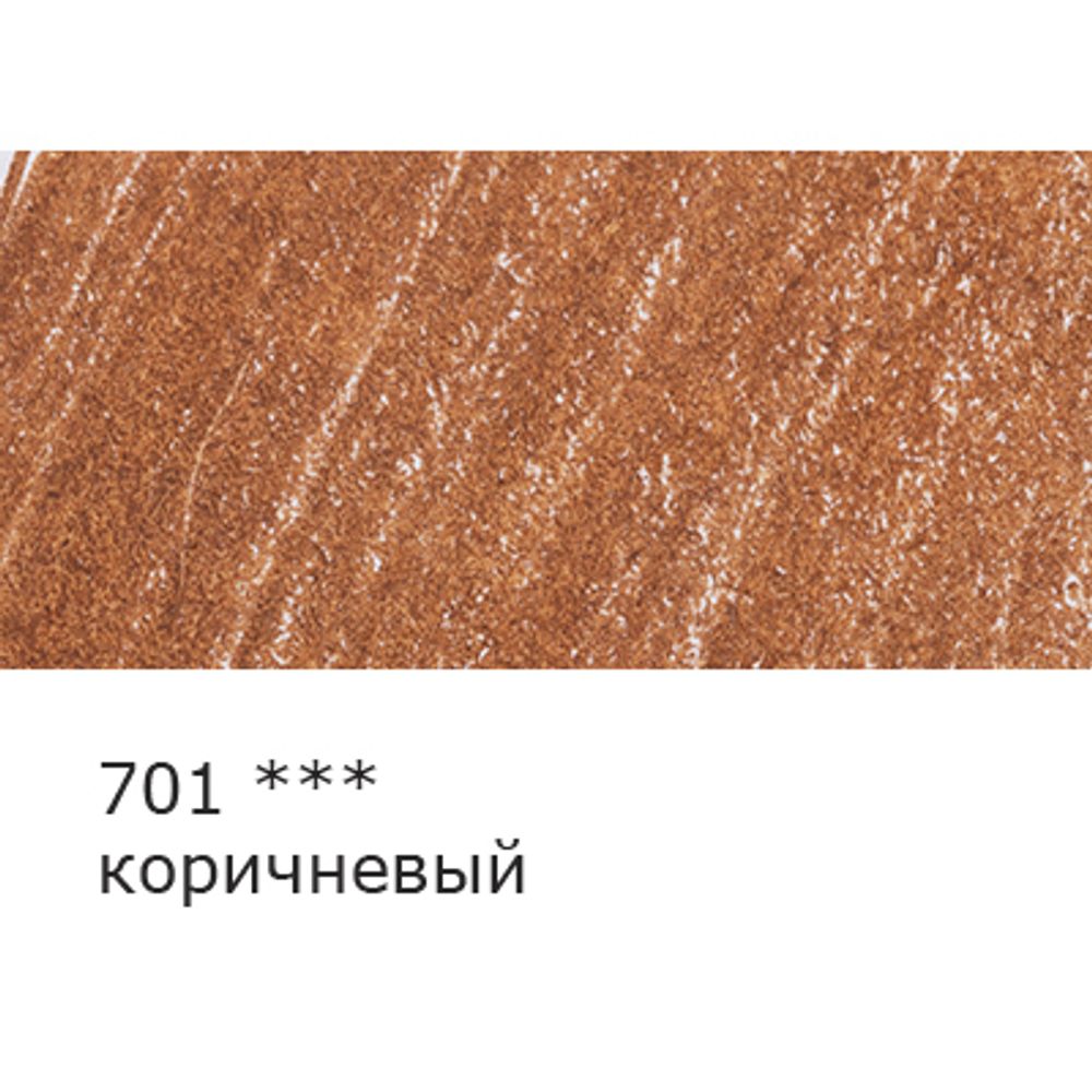 Карандаш цветной заточенный, 6 шт, 701 коричневый, Vista-Artista INTENSE VICP