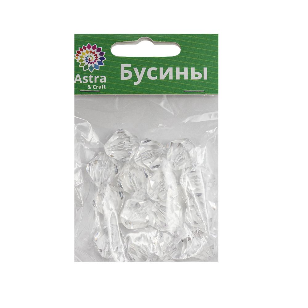 Бусины акрил ⌀16 мм, 25 г, ромбовидные, Astra&Craft, 1