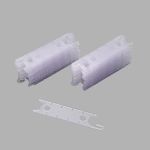 Фиксатор шнура шторной ленты 95мм прозрачный, 50 шт