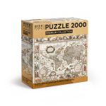 Пазл. Премиальная коллекция 2000 элементов, TOP-PZL-2000/01 Географическая карта мира (1635-1649), Фрея