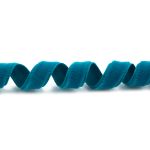 Лента бархатная (тесьма) 9-11.0 мм / 10±0.5 метров, т. бирюзовый, Blitz С3574Г17