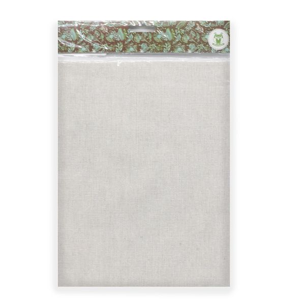 Ткань ДЕКОР 1/09 50х50см (80%лен,20%хлопок), цвет белый, 24229