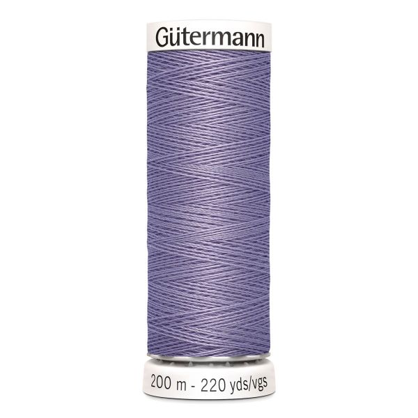 Нитки универсальные Gutermann Sew-all, 200м, 202 бледно серо-сиреневый, 5 катушек