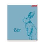 Тетрадь ученическая общая, матовая ламинация + выборочный УФ лак, A5+ 48 л. на скобе, белизна 100%, 10 шт, клетка, 000315 Зайчишка, Светоч 48ТСК5_24_3_1