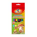 Карандаш двусторонний (набор) 24 цвета Лесная полянка DCP-2012 заточенный 8х24 цв, Kanzy DCP-2012