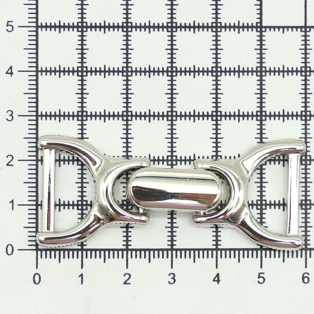 Пряжка-застежка 18 мм никель мет, 4 шт