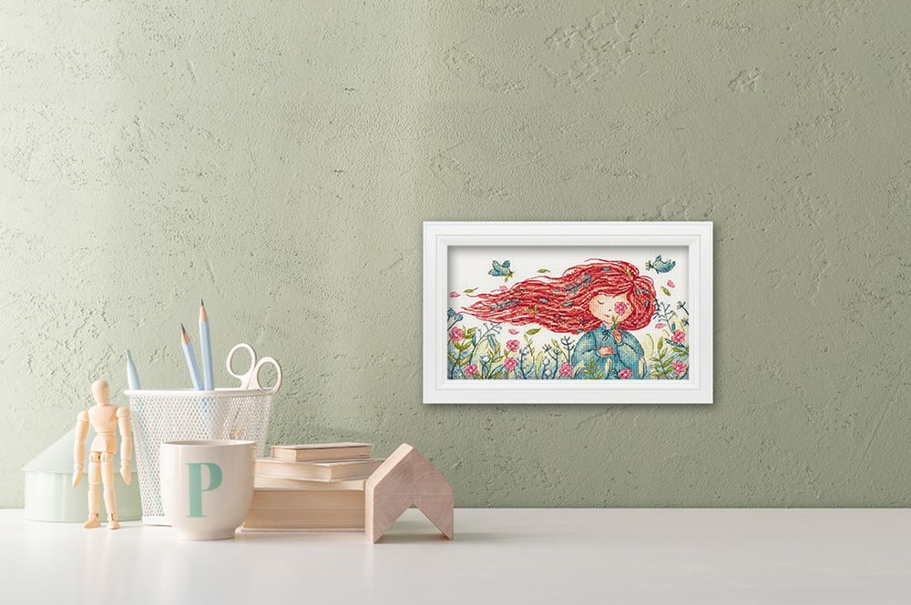 Набор для вышивания нитками Panna, Южный ветер, 19х12.5 см