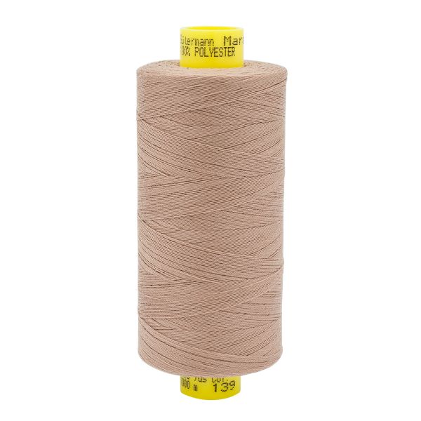 Нитка универсальная Gutermann Mara 120/2, 1000 м, 700207, 139 бежево-коричневый, 1 шт