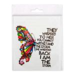 Термотрансфер M №01, 1 шт, M-018 бабочка 11.4х11 см, Gamma "M" №01