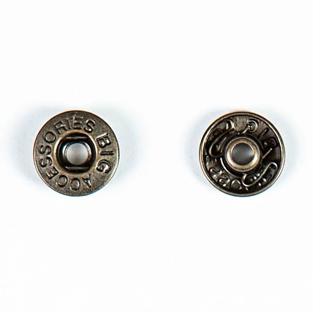 Часть кнопки Альфа (S-образная) ⌀11.5 мм (B-часть), 5/12 латунь пруж, 100 шт, BIG