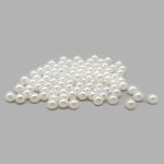 Бусины пластик (жемчуг) ⌀10 мм, 50 г, Astra&Craft (001 NL белый)