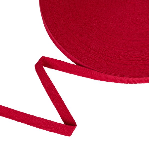 Тесьма (лента) киперная (100% х/б) 10 мм / 50 метров, т.красный/dark red, Gamma TCT-10