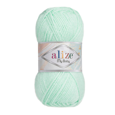 Пряжа Alize (Ализе) My Baby / уп.5 мот. по 50 г, 150м, 019 водяная зелень A