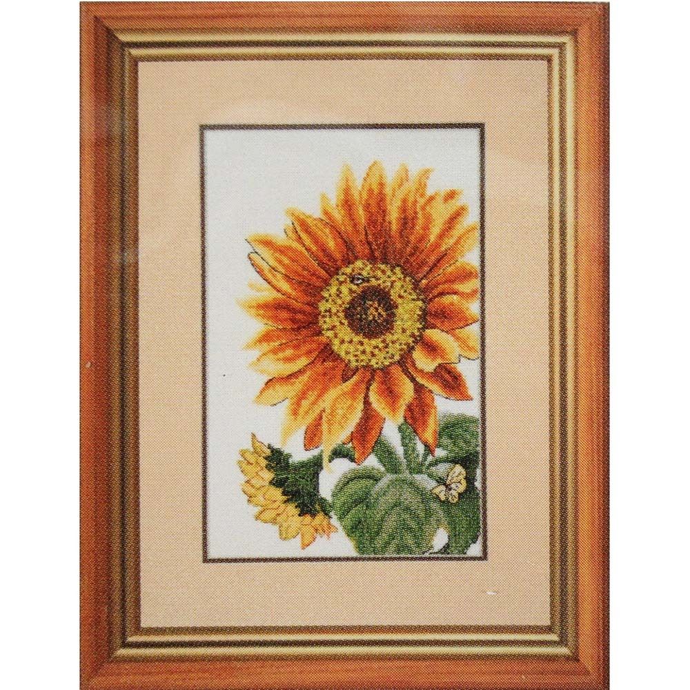 Набор для вышивания нитками Hobby&Pro, Цветок солнца, 16х27 см