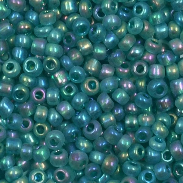 Бисер Astra&Craft 11/0 (2.1 мм), 500 г, цв. 181А бирюза/прозрачный, радужный