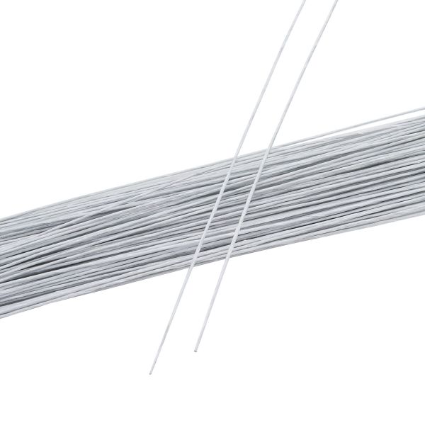 Проволока флористическая в бумажной оплетке ⌀0.6 мм, l=40 см, 100±5 шт, белый, Astra&Craft