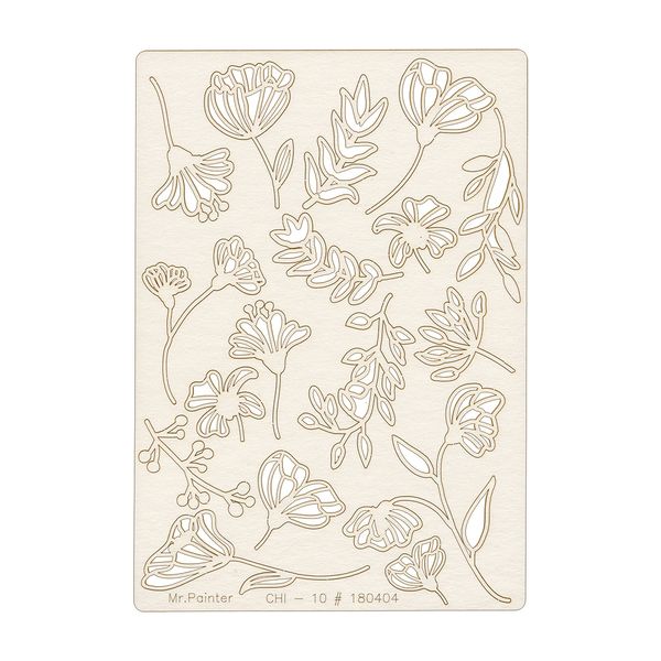 Чипборд 11.5х16.5 см, 1 шт, 180404 Цветочный атлас. Анемоны, Mr.Painter CHI-10