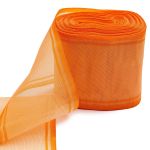 Лента для бантов (капрон) _8 см, 25 м (оранжевый) С3501