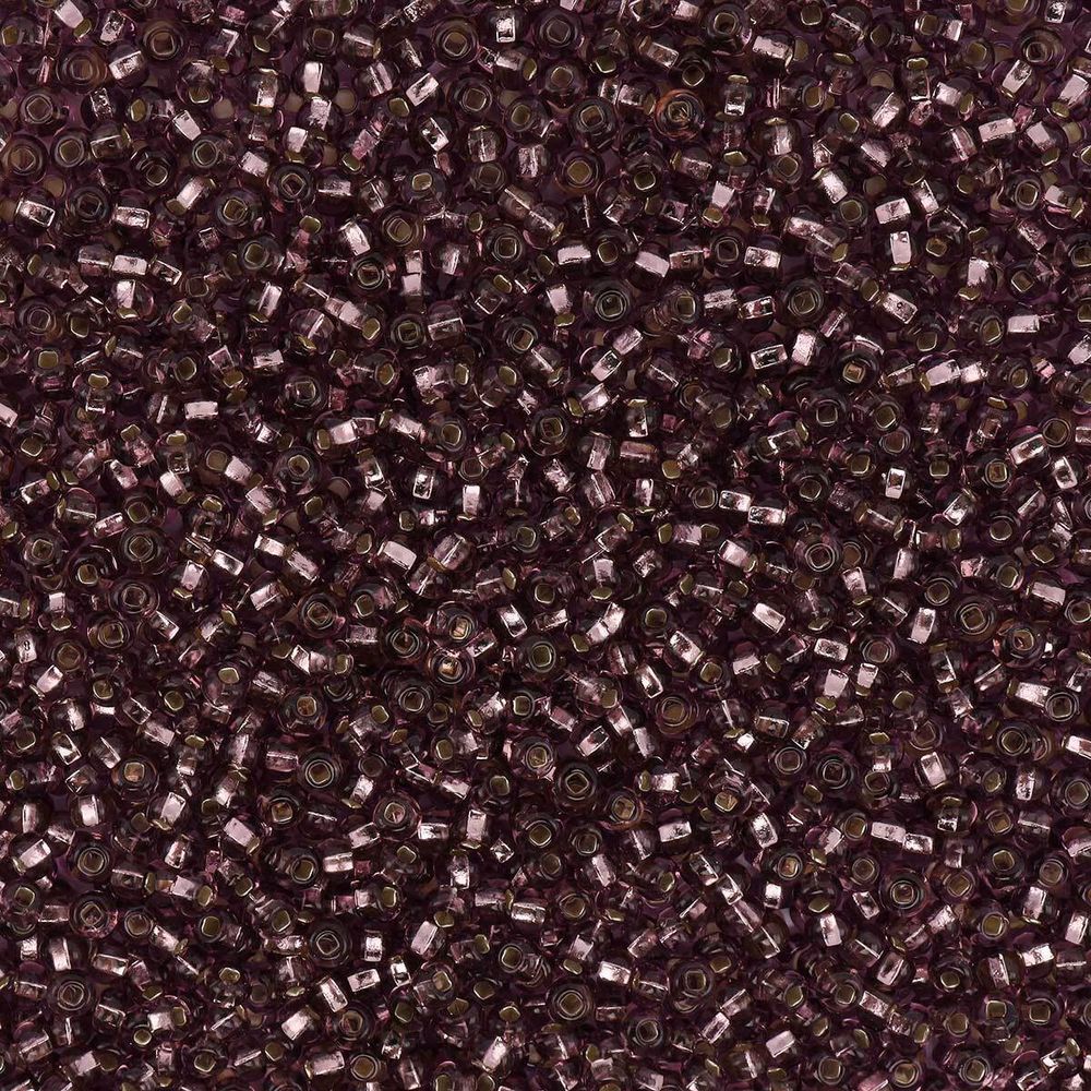 Бисер Preciosa прозрачный с серебр.центром 10/0 (2.3 мм), кв.отв, 50 г, (27010)