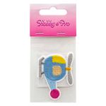 Термоаппликация "Вертолетик 2", 5.2х4.2см