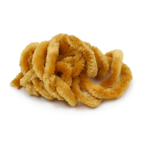 Синель для брошей 5 мм / 1 метр, микрополиэстер, Astra&Craft (горчичный)