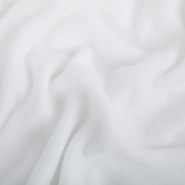 Флис 2-сторонний 280 г/м², 150х160±5 см, белый/white, Gamma FG-005N