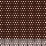 Ткань для пэчворка Peppy Бабушкин сундучок, отрез 50х55 см, 140 г/м², БС-11 кр.горох коричневый, Peppy