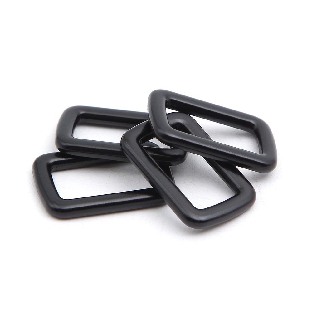 Рамка прямоугольная металл 15 мм /21х14 мм/ черный матовый, ГУ12749, 4 шт