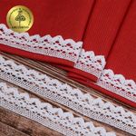 Кружево вязаное (тесьма) 30 мм, 6585 цв.02 белый, 25м, Kruzhevo