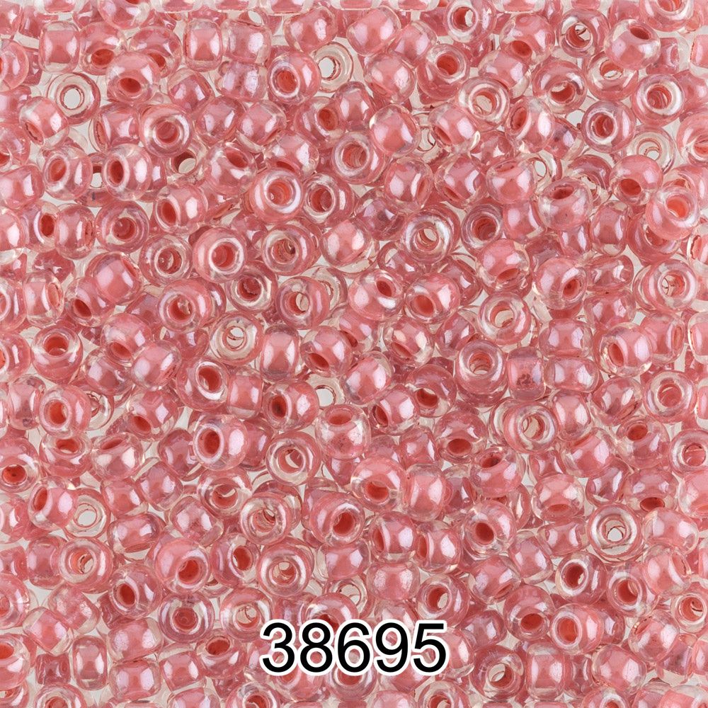 Бисер Preciosa 10/0 (2.3 мм), 500 г, 38695 (Ф439) грязно-розовый