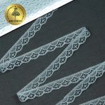 Кружево отделочное в стиле "трикотаж" 12 мм 150-2, цв.06 серый, 9.14м