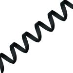 Лента репсовая (в рубчик) 12.0 мм / 22.86±1 метров, М 030 черный